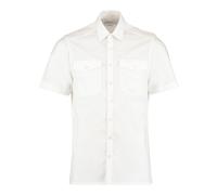 Kustom Kit Mens Tailored Short-Sleeved Pilot Shirt RW9800