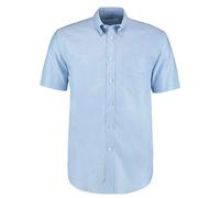 Kustom Kit Men's Workwear Oxford Classic Short-Sleeved Shirt in Light Blue | Size: 14.5 in Kustom Kit Light Blue 14.5 in