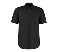Kustom Kit Mens Workwear Oxford Classic Short-Sleeved Shirt15in Black PC5542