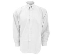 Kustom Kit Mens Workwear Oxford Long Sleeve Shirt (16inch) (White)