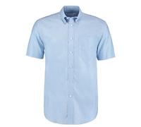Kustom Kit Men's Workwear Oxford Short Sleeve Shirt in Light Blue | Size: 16.5 in Kustom Kit Light Blue 16.5 in