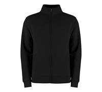 Kustom Kit Men's Zipped Sweatshirt Regular Fit, Black, MED