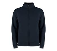 Kustom Kit Men's Zipped Sweatshirt Regular Fit, Navy, XXL