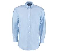 Kustom Kit New Mens Workplace Oxford Shirt Long Sleeved Light Blue Size * 16.0