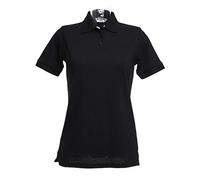 Kustom Kit New Womens Klassic Polo-Shirt with Superwash Black Size 16