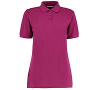 Kustom Kit New Womens Klassic Polo-Shirt with Superwash Magenta Size 14