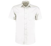 Kustom Kit Mens Poplin Short Sleeve Shirt (19in) (White)