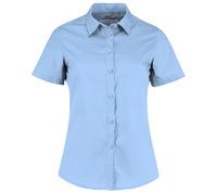 Kustom Kit Shirt Short Sleeve Poplin Versatile Work Business Top Stand Up Collar