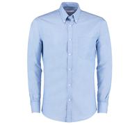 Kustom Kit Shirt Slim Fit Work Long Sleeved Oxford Cotton Rich Pocket