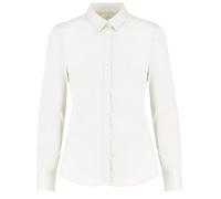 Kustom Kit Stylish Tailored Fit Long Sleeve Stretch Oxford Shirt