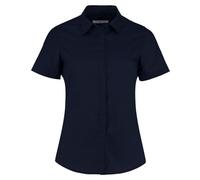 Kustom Kit Tailored Fit Short Sleeve Poplin Shirt with Rounded Hem