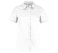 Kustom Kit Tailored Fit Short Sleeve Poplin Shirt with Rounded Hem