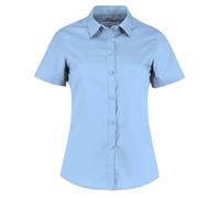 Kustom Kit Tailored Fit Short Sleeve Poplin Shirt with Rounded Hem