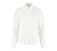 Kustom Kit Tailored Formal Shirt - White 16 UK - Long Sleeve, Button Cuff