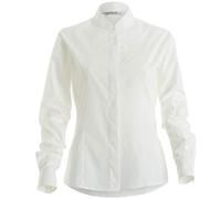 Kustom Kit White Fitted Long Sleeve Shirt with Mandarin Collar and Concealed Placket - Size 18