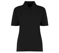 Kustom Kit Womens Black Workforce Polo Shirt, 10 UK