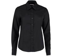 Kustom Kit Women's Corporate Long Sleeve Oxford Shirt in Black | Size: 20 Kustom Kit Black 20