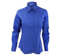 Kustom Kit Women's Corporate Long Sleeve Oxford Shirt in Blue | Size: 18 Kustom Kit Blue 18
