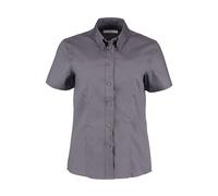 Kustom Kit Women's Corporate Oxford Short Sleeve Shirt in Charcoal | Size: 18 Kustom Kit Charcoal 18