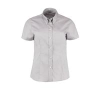 Kustom Kit Women's Corporate Oxford Short Sleeve Shirt in Silver | Size: 22 Kustom Kit Silver 22