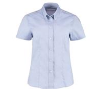 Kustom Kit Women's Corporate Oxford Tailored Short-Sleeved Shirt in Light Blue | Size: 2XL Kustom Kit Light Blue 2XL