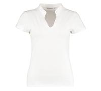 Kustom Kit Women's corporate short-sleeved top v-neck mandarin collar (regular f