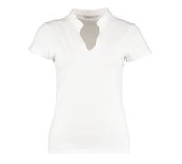 Kustom Kit Women's Corporate V Neck T-Shirt in White | Size: 12-14 Kustom Kit White 12-14