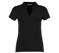 Kustom Kit Women's Corporate V Neck Top in Black | Size: 8-10 Kustom Kit Black 8-10