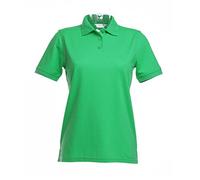 Kustom Kit Women's Klassic Green Superwash Solid Polo Shirt with Collared Neck, Comfort, Sports, Medium, Short Sleeve, US Size 24, 21 Inch Sleeve, 16.5 Inch Neck, Standard Length