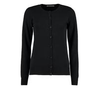 Kustom Kit Womens/Ladies Arundel Crew Neck Classic Long-Sleeved Cardigan (6 UK) (Black)