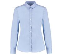 Kustom Kit Womens/Ladies Oxford Stretch Tailored Long-Sleeved Shirt (18 UK) (Light Blue)