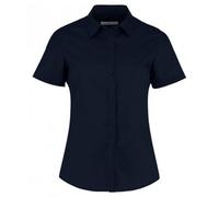 Kustom Kit Womens/Ladies Short Sleeve Tailored Poplin Shirt (18) (Dark Navy)