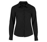 Kustom Kit Womens Long Sleeve Poplin Shirt - Black (16)