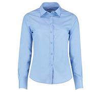 Kustom Kit Women's Long Sleeve Poplin Shirt - Tailored Fit (16) Light Blue