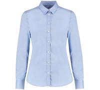 Kustom Kit Women's Long Sleeve Tailored Stretch Oxford Shirt in Light Blue | Size: 16 Kustom Kit Light Blue 16