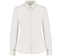 Kustom Kit Women's Long Sleeve Tailored Stretch Oxford Shirt in White | Size: 18 Kustom Kit White 18