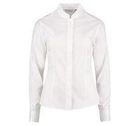 Kustom Kit Womens/Ladies Mandarin Collar Fitted Long Sleeve Shirt (16) (White)