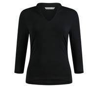 Kustom Kit Women's Mandarin Collar Regular Top in Black | Size: 20-22 Kustom Kit Black 20-22