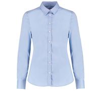 Kustom Kit Women's Oxford Stretch Tailored Long-Sleeved Shirt in Light Blue | Size: 18 Kustom Kit Light Blue 18