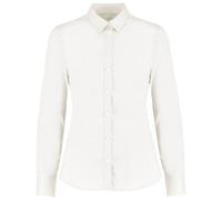Kustom Kit Women's Oxford Stretch Tailored Long-Sleeved Shirt in White | Size: 18 Kustom Kit White 18