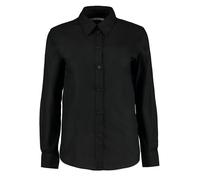 Kustom Kit Women's Oxford Tailored Long-Sleeved Shirt in Black | Size: 26 Kustom Kit Black 26