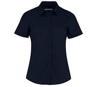 Kustom Kit Womens/Ladies Short Sleeve Poplin Shirt (22) (Dark Navy)