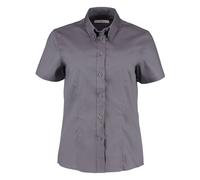 Kustom Kit Women's Style Tailored Fit Short Sleeve Premium Oxford Shirt
