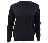 Kustom Kit Womens V-Neck Cardigan/Ladies Knitwear (20) (Navy Blue)
