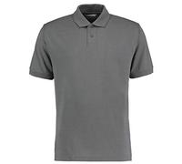 Kustom Kit Workforce Pique Polo Shirt, Self Fabric Neck Tape, Dark Grey Marl, Medium