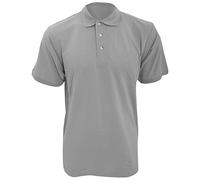 Kustom Kit Workwear Mens Short Sleeve Polo Shirt (XL) (Heather Grey)