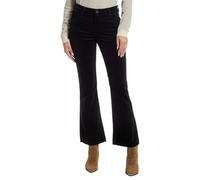 KUT from The Kloth Women's Kelsey High-Rise Fab Ab Ankle Flare with Raw Hem in Black Corduroys, 4
