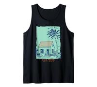 Kuta Bali Indonesia Souvenir Vintage Surf Art Tank Top