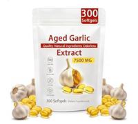 KutaKuta Aged Garlic Extract - 7500mg 300 Softgels Odorless Garlic 15:1 Extract Formula, 2 Years Matured Organic Aged Garlic, Natural Black Garlic Extract for Men and Women