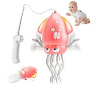 KutaKuta Dancing Octopus Toy - 2025 Latest 8 Leg Electric Dancing Squid Toy with Lights, Music and Fishing Rod, Rechargeable Crawling Octopus Toys with Automatic Obstacle Avoidance for Kids Gifts